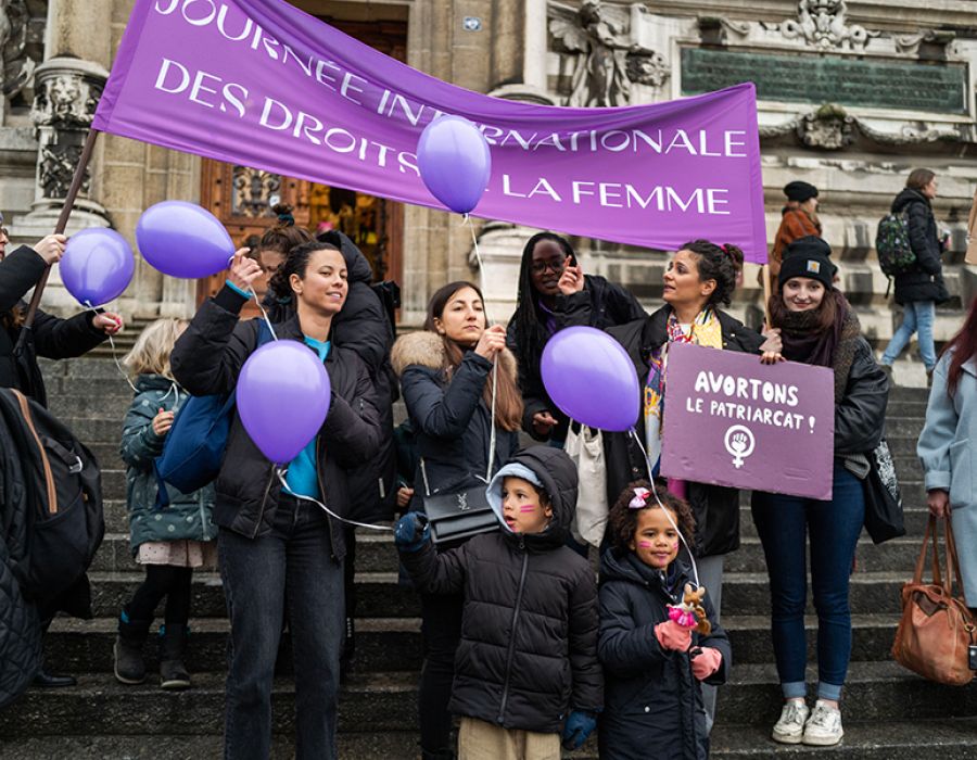 Les collectifs de femmes de Suisse romande se mobilisent en cette journée internationale du 8 mars. Ici, l’année dernière à Lausanne. 