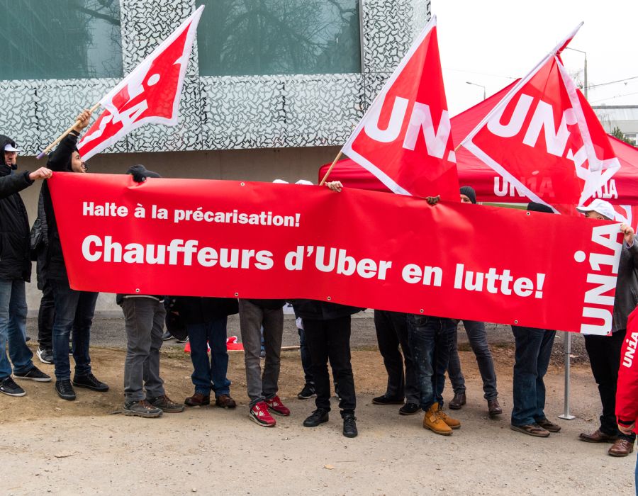Manifestation Uber Genève