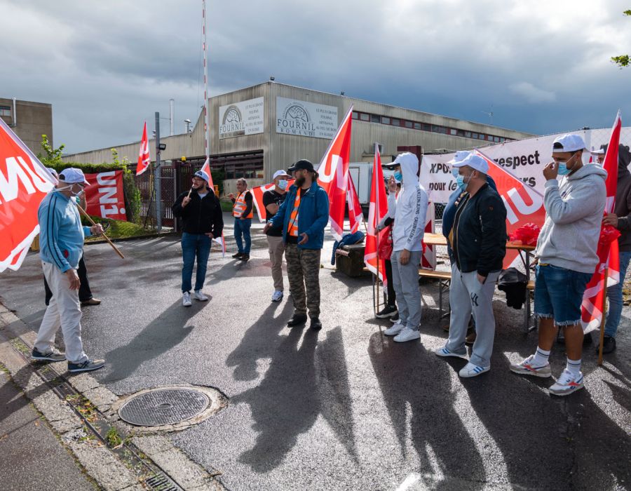 Grève du personnel de XPO Logistics à Satigny.