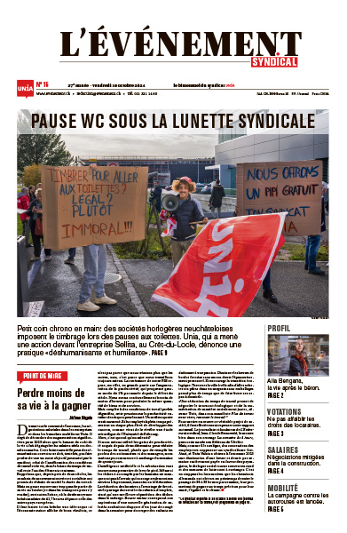 une du journal