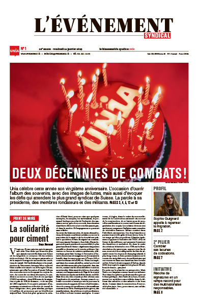 une du journal n°1