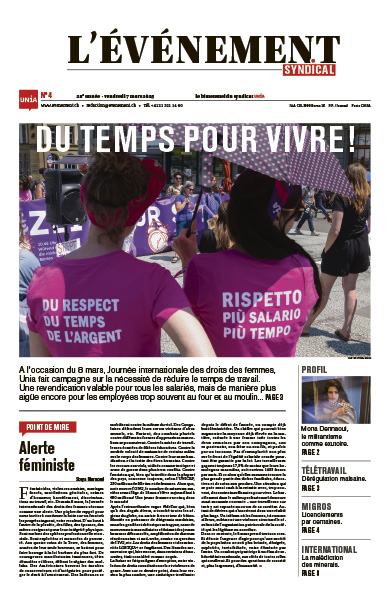 Une du journal