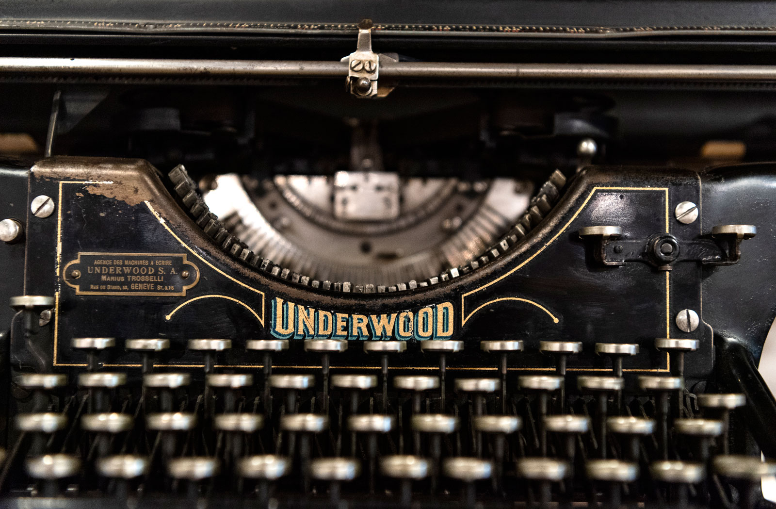 Anciennes machines à écrire.
