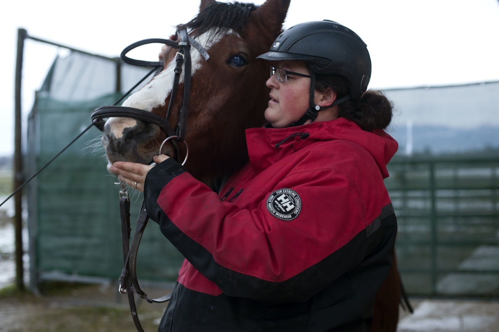 Myriam Dutruy et un cheval.