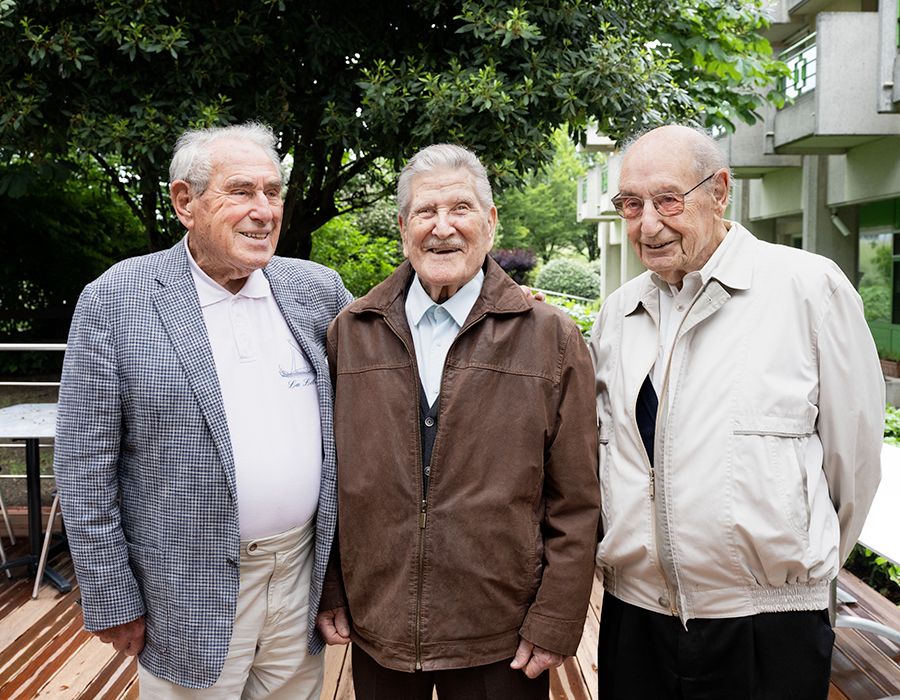 Jean Sommer, Agusti Garcia et Jean Houlmann. 