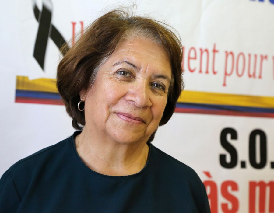 La sénatrice Aída Avella Esquivel était de passage en Suisse début juillet pour dénoncer les assassinats de militants en Colombie.