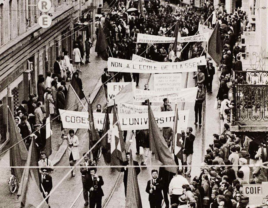 photo d'archives d'une manifestation à Neuchâtel